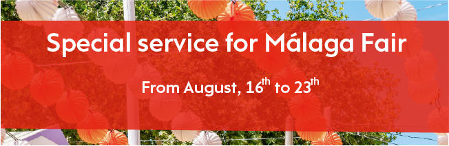 Servicio especial Feria de Málaga 2025